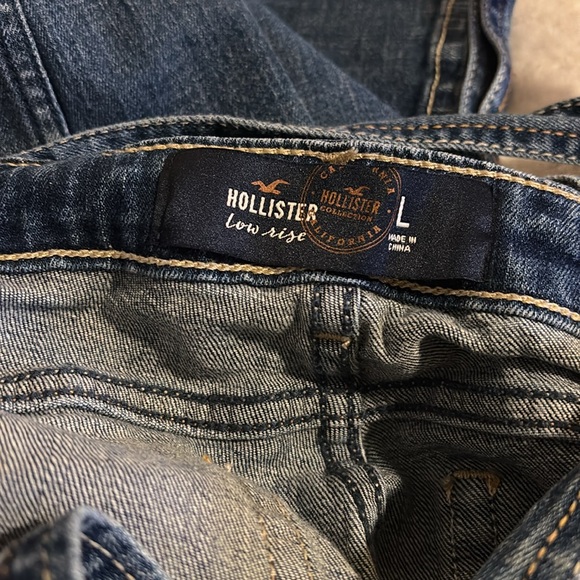 ❤️Hollister Overalls Denim Low-rise Sz L - Picture 4 of 5